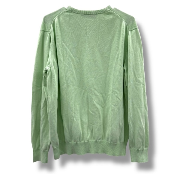 Vineyard Vines Garment-Dyed Cotton Long Sleeve Crewneck Sweater in Mint‎ Green L - Picture 4 of 9